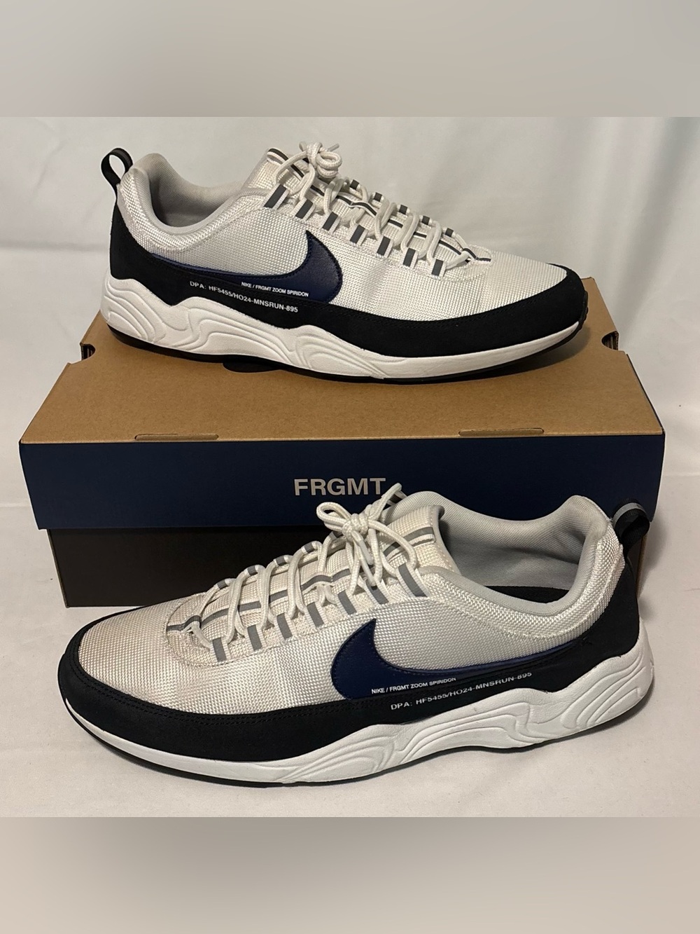 Nike x Fragment Design Air Zoom Spiridon SP Blue Void HF5455-100 Men’s Size 14
